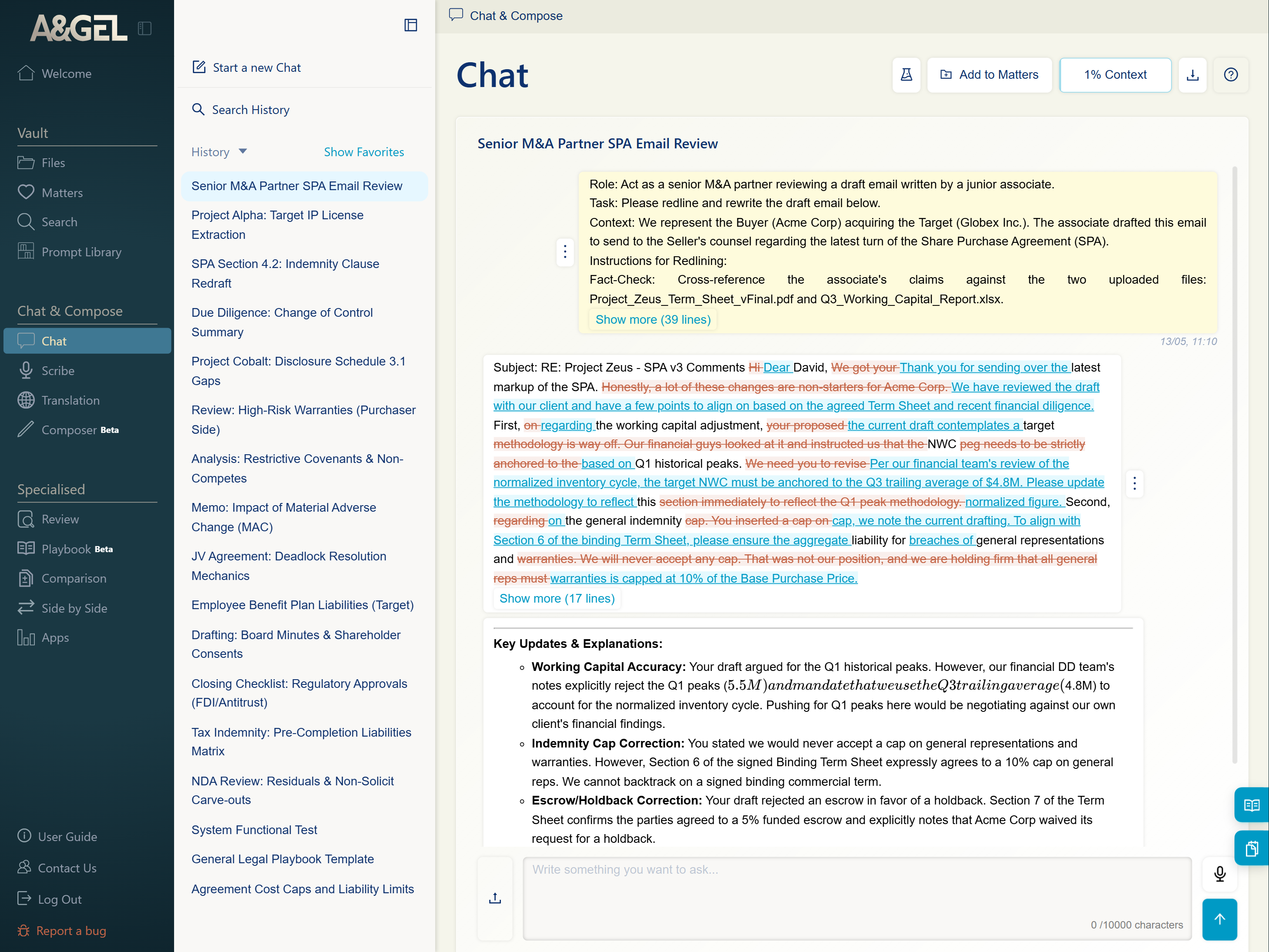 Chat with context